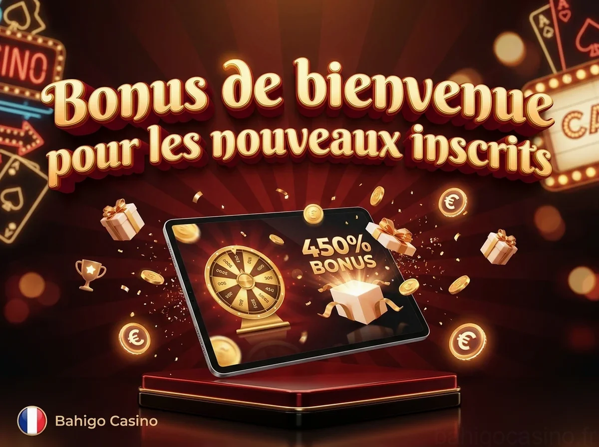 Bonus de bienvenuepour les nouveaux inscrits